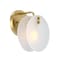 Designers Fountain Sky Fall 8 in. 1-Light Brushed Gold Wall Sconce Light with Etched Fluted Glass Shade for Bathrooms D311C-WS-BG - alternate 6